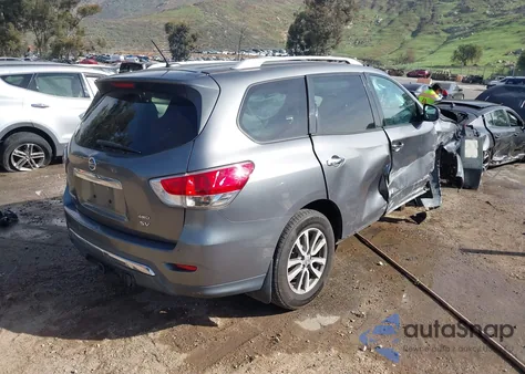 2015 Nissan Pathfinder Sv z USA, uszkodzony, nr VIN 5N1AR2MM9FC607794